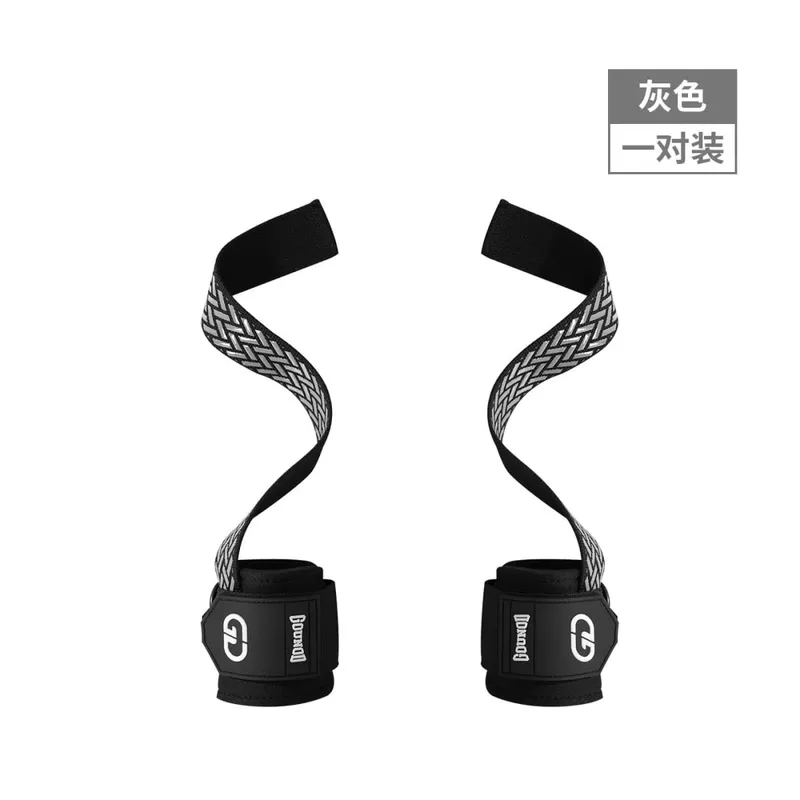 2Pcs Weightlifting Wrist Straps Strength Training Adjustable Non-slip Gym Booster Bands Fitness Lifting Support Sports Grip Band