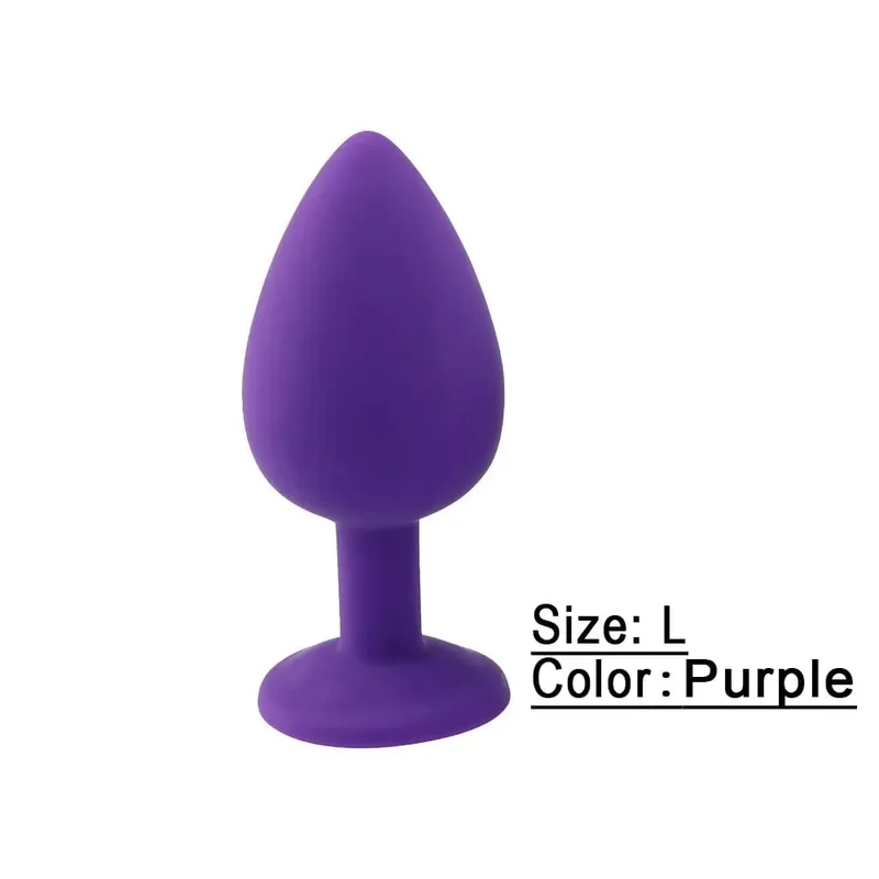 S/M/L Soft Silicone Anal Plug Mini Erotic Butt Plug Sex Toy for Beginner Men Women Gay Couples Prostate Stimulator Anal Sex Toy