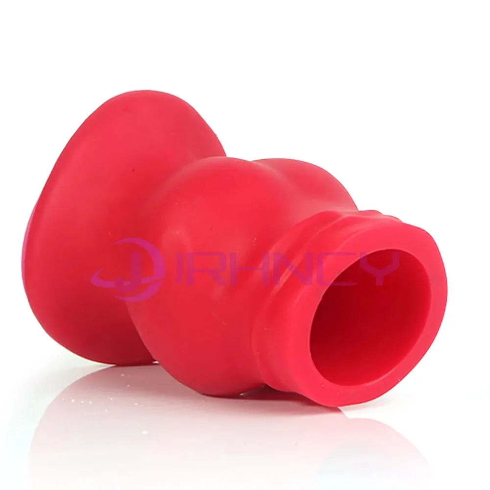 Super Huge 105mm Anal Plug Hollow Soft Dog Knot Butt Plug Sex Toys for Women Men Gay Fisting Anal Dilation G-spot Masturbation