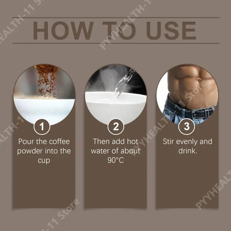 Mushroom Powder Supplement with 10 Mushroom Blend Men's Healthy Mushrooms Coffee Powder Daily Nutrition and Energy Support