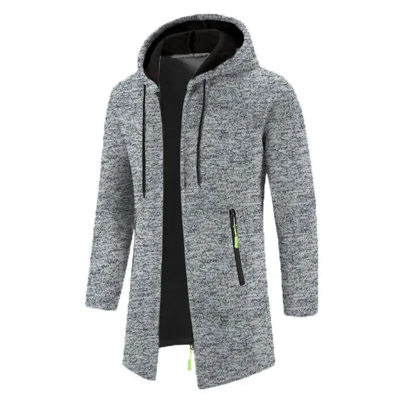 Sweatwear Herren Hoodies Langarm Sweatshirts für Männer Reißverschluss Kapuze Herren Oversize Winter Top Jacke Mantel Schwarzer Pullover