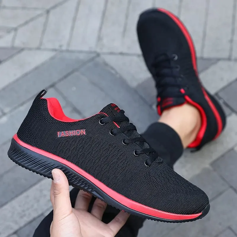 Mannen Mesh Running Sneakers Atletische Gym Lichtgewicht Mannen Causale Schoenen 2025 Mode Ademend Gebreid Wandelschoenen Maat 39-46