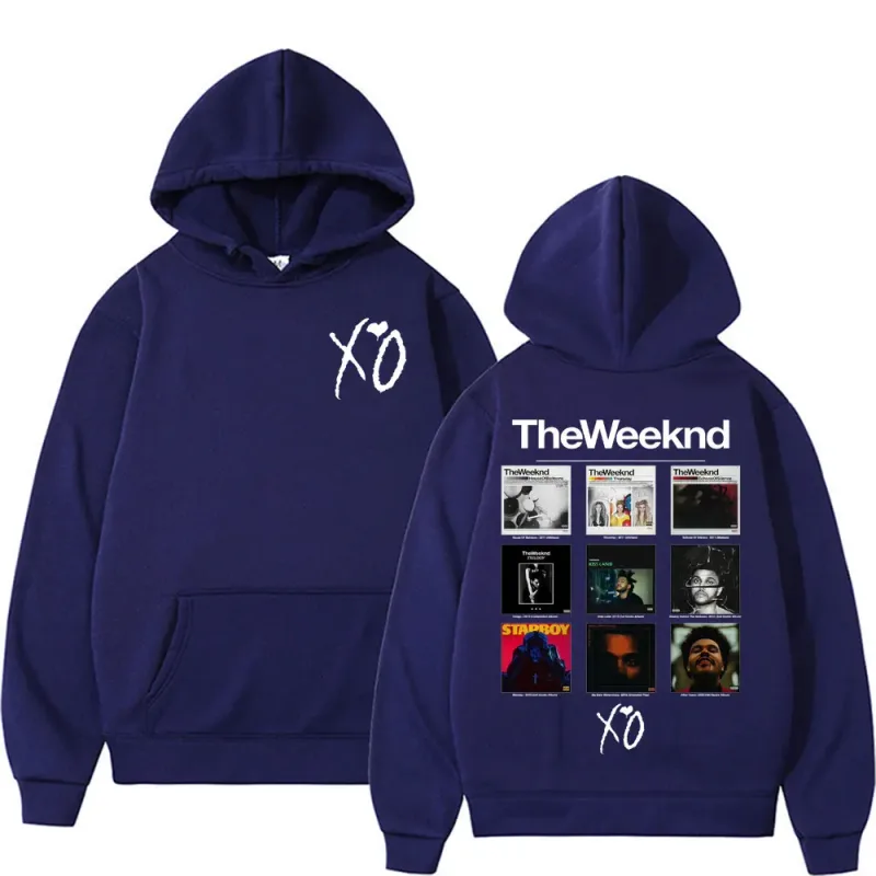 Rapper The Weeknd Album Cover Graphic Hoodies Men Women Fashion Hip Hop Pop Music Sweatshirt Bodywarmer Comfort Hoodie Pullovers