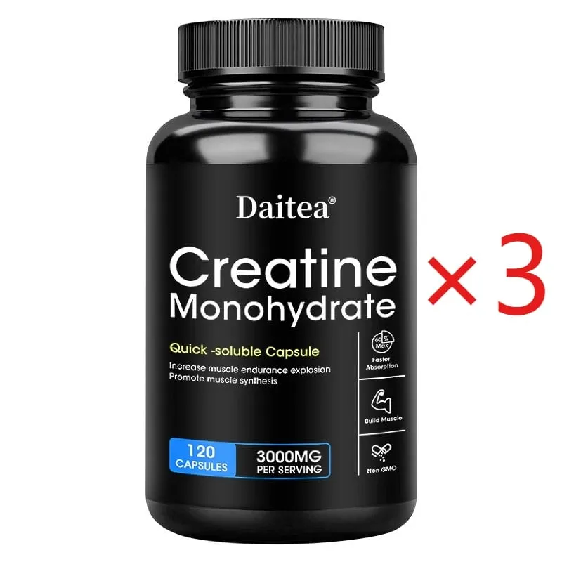 Creatine Monohydrate - Improves Performance Muscle Growth and Recovery