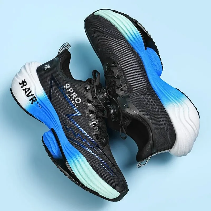Men's New Sneakers Carbon Plate Cushioning Running Shoes 9PRO MAX Jogging Breathable Mesh Non-Slip Outdoor Shoes Off-road Shoes