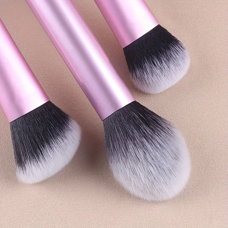 7pcs Pro Makeup Brush Set - Soft Premium Synthetic Hair Make Up Brushes Foundation Blush Eyeshadow Cosmetic Makeup Tools