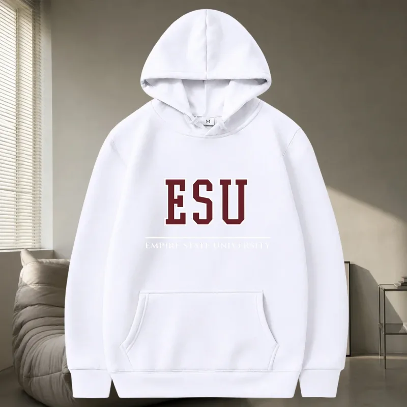 ESU Empire State University Hoodie Sweatshirt Brand New Day Merch Peter Hoodies Unisex Spring and Summer Long Sleeve