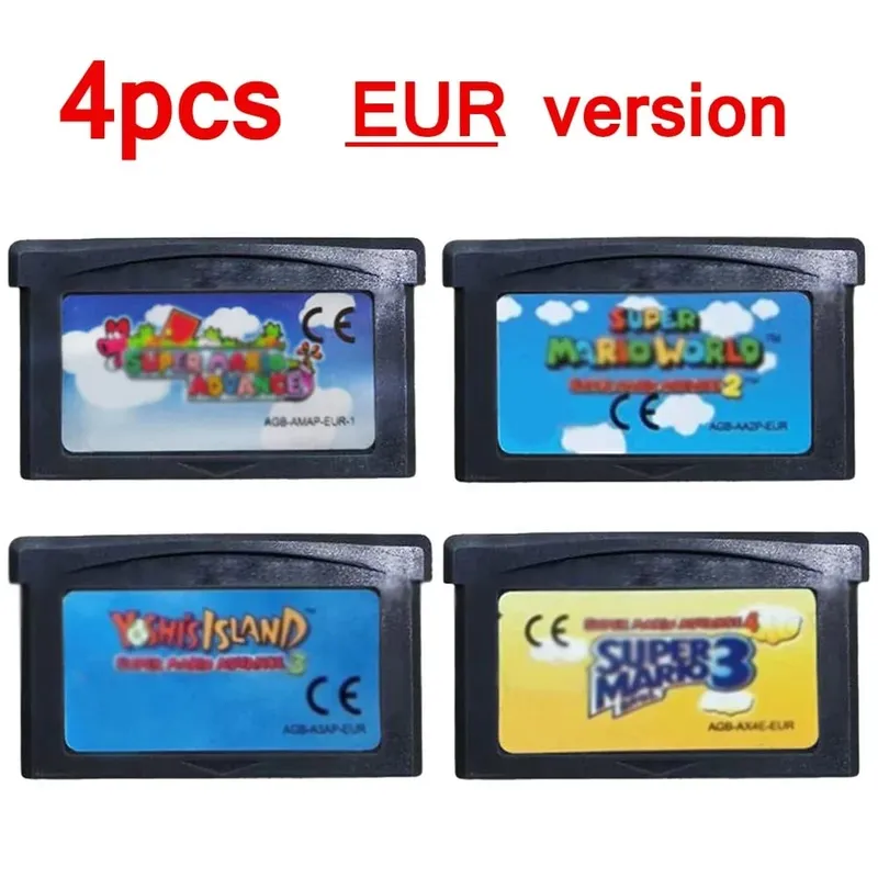 Wari0 32 Bit GBA Game Cartridge Kart Game Card Series EUR USA Version Video Game Card For GBA Portable Game Console