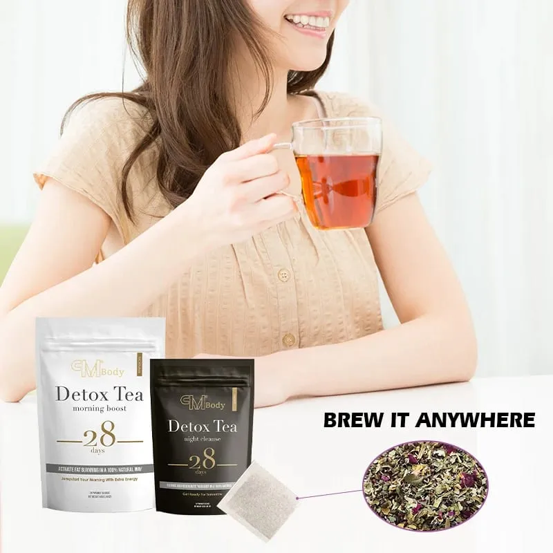 Lukaree 100% Pure Natural Organic Morning & Night for Bloating and Constipation People Detox Cleanse