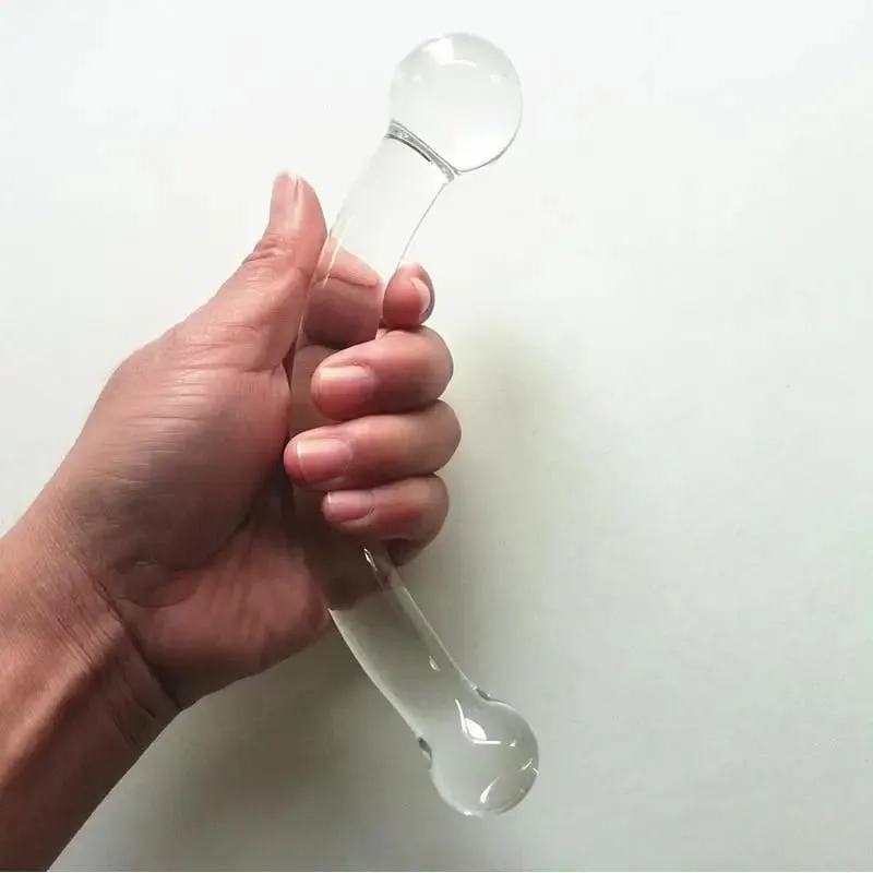 Dildos Anal Plug Transparent Glass Sex Toy Masturbator Anus Dilator Stimulation Massager Pleasure for Men Women Adult Sex Toy