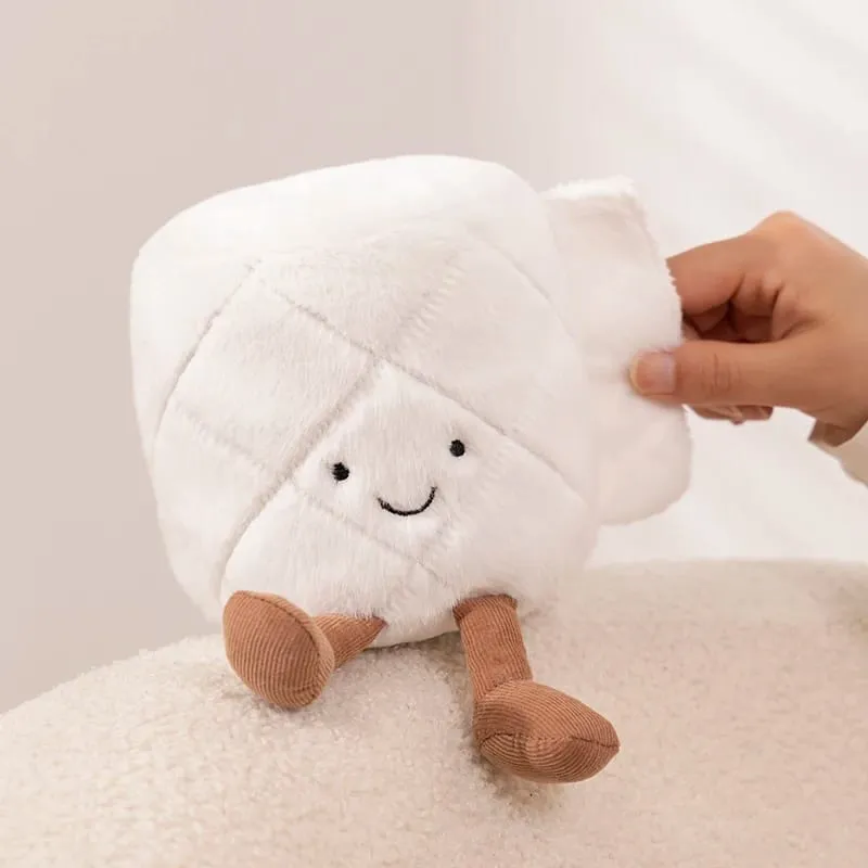 Kawaii Toilet Plush Humanoid Toy Stuffed Poop Roll Paper Plushie Smiling with Legs Prop Decor Gift