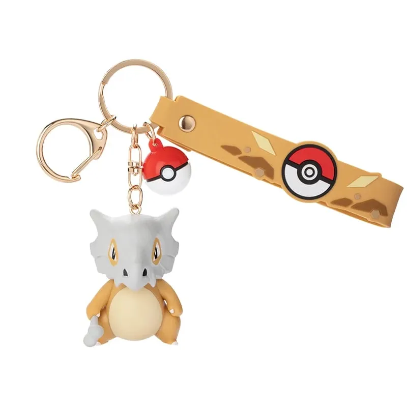 正版寶可夢皮卡丘鑰匙圈 Gengar Morpeko Cubone Snorlax Mimikyu 動漫動作人偶玩具鑰匙圈香水吊墜禮物