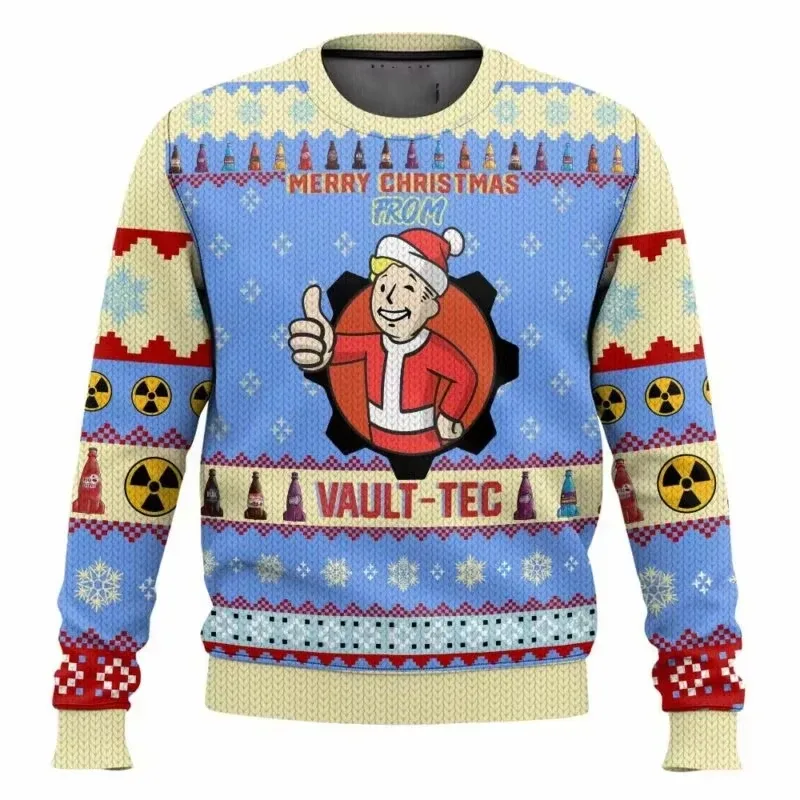 Engraçado papai noel impressão moda esportes suéteres masculino casual em torno do pescoço pulôver com capuz feio hugly camisola