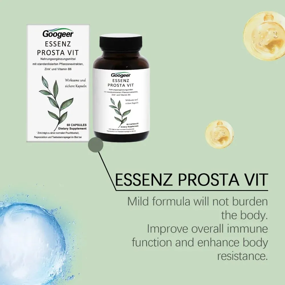 Men’s Prosta Vit Wellness Capsules with Zinc Vitamin B6 Saw Palmetto Nettle Root for Vitality Support 60 Count