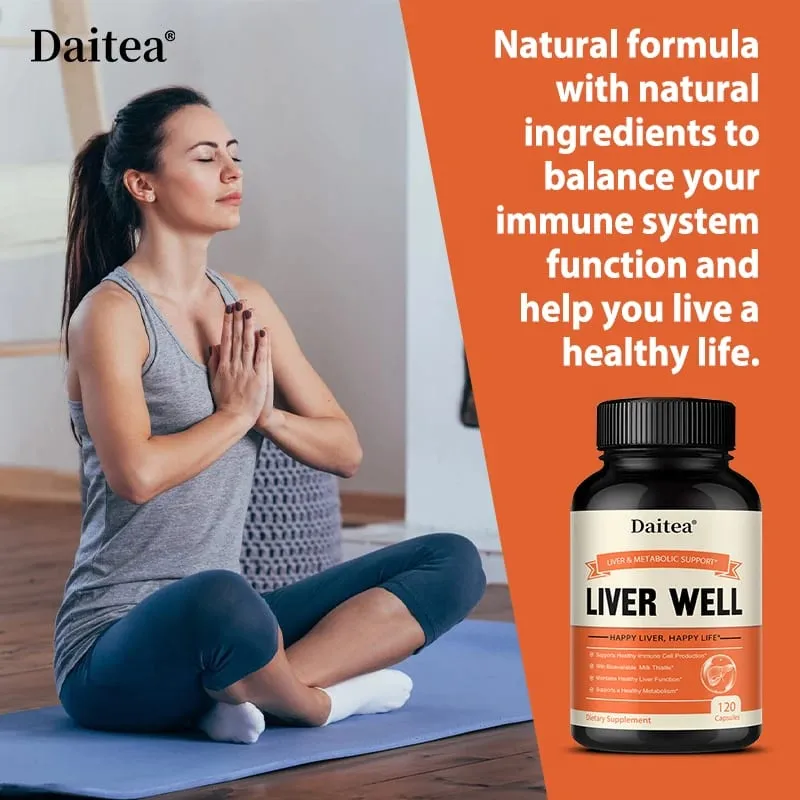 Milk Thistle Capsules Liver Health Support Gut & Immune Health Skin Beauty Liver Function Promotes Digestive Health