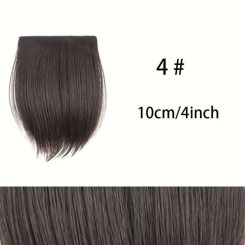 10cm/20cm/30cm Synthetic Short Straight Pad Invisible Hair Extension Lining of Hair Top Side Cover Hairpiece for Women