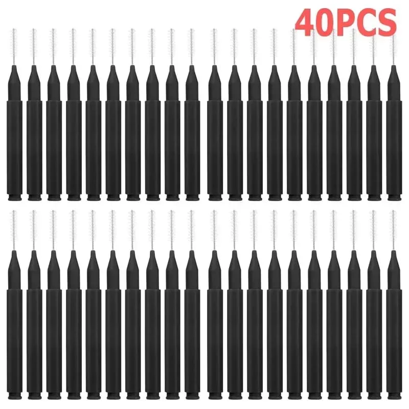 50PCS Mini Eyebrow Brush Portable Brow Perm Brushes Disposable Bendable Micro Eyelash Brow Lifting Brushes Applicators Tools