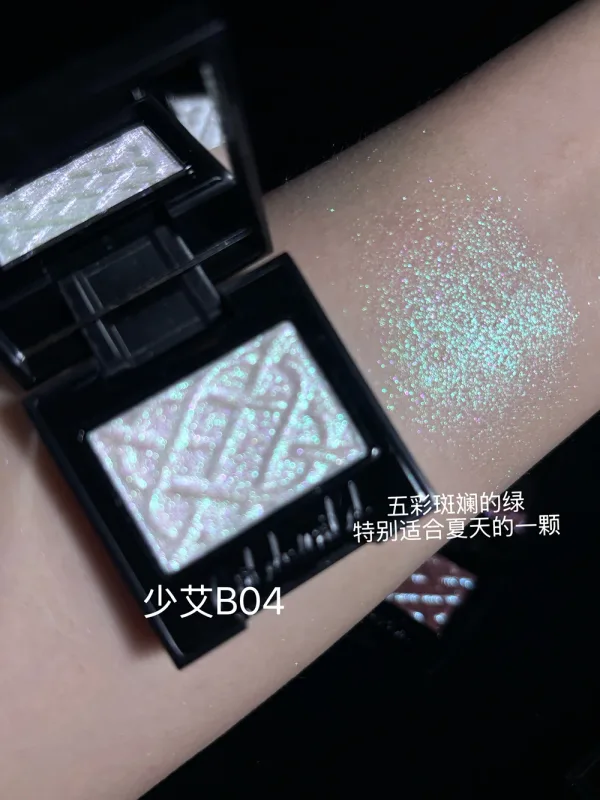 Coldnwild Monochrome Eye Shadow Glitter Fine Shimmer Purple White Blue Clear Sheer Satin Finish Eye Makeup