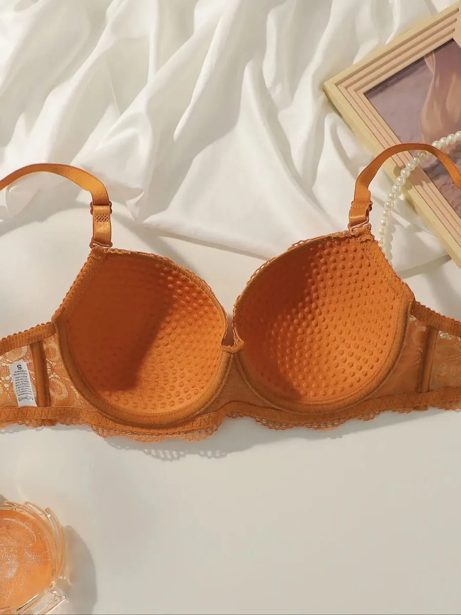 Viomisha Women Lace Underwire Bra and Panty Set Push Up Lingerie See Through Bra Set Sexy Comfortable Bras for Women Daily Gifts
