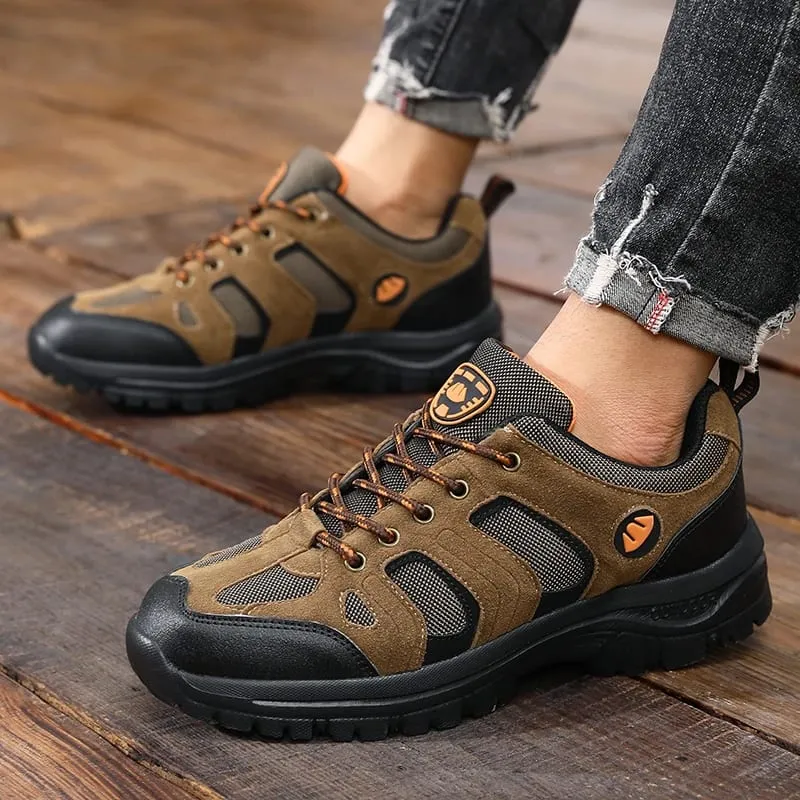Outdoor Hiking Shoes for Men Anti Slip Wear-resistant Hiking Sneakers 2026 New Comfortable Breathable Durable Camping Mens Shoes