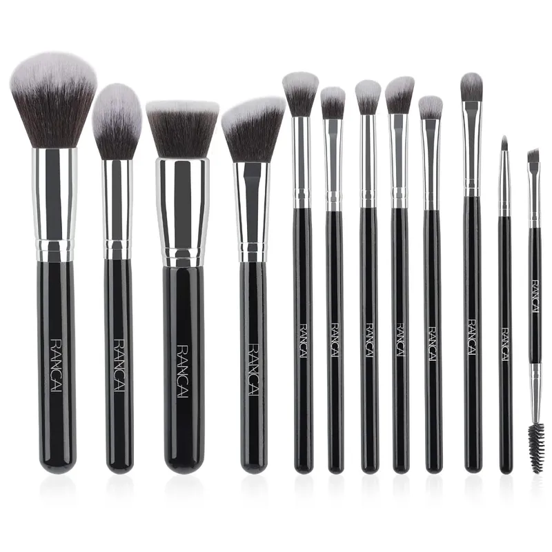 Propesyonal na Kahon ng Regalo 12 Piraso na Makeup Brushes Kit ng Mukha Eye Beauty Brushes Para sa Foundation Conceal Eyeshadow Contour Brush