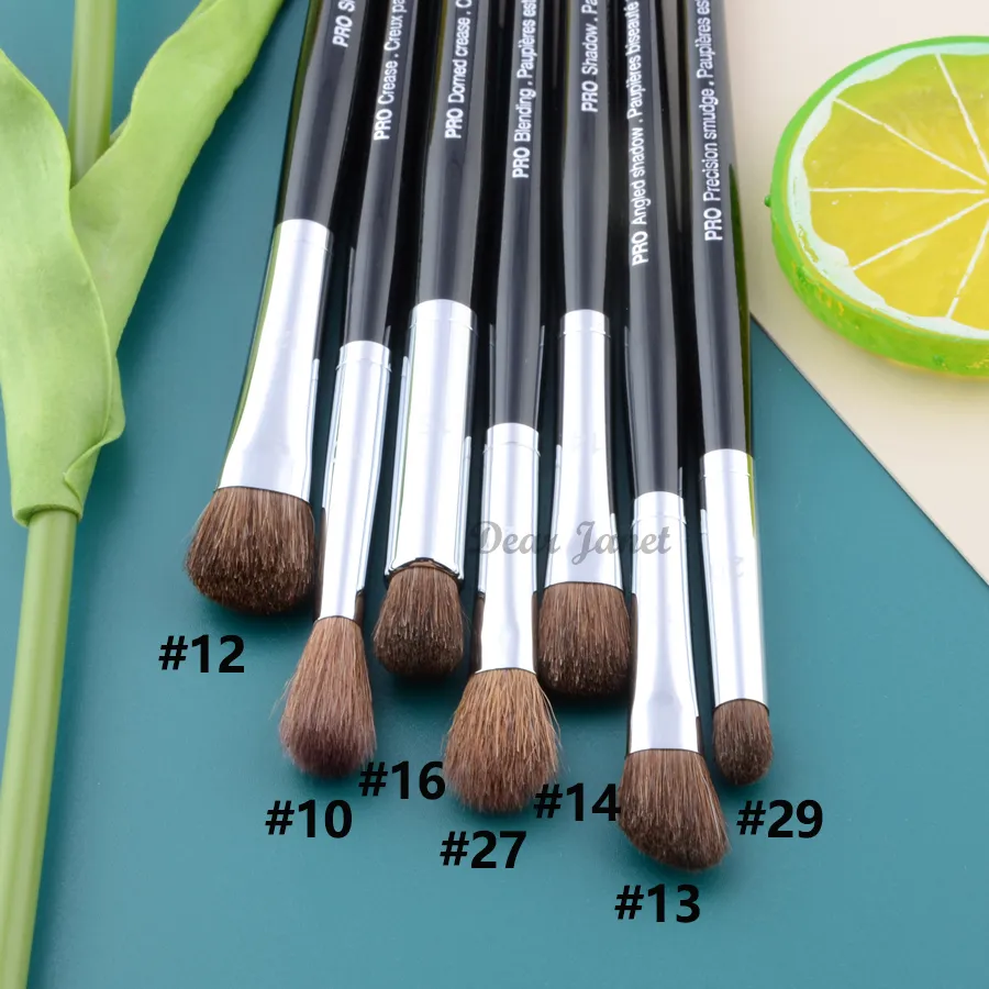 Pennelli per trucco Pro serie S, ombretto grande, medio, piccolo, correttore per sopracciglia, evidenziatore, eyeliner, dettaglio matita per labbra Pennello per trucco