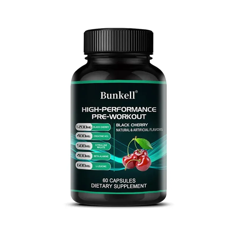 Bunkell Pre-Workout Supplement - Amino Acids Creatine HCI Citrulline Malate Beta-Alanine To Improve Athletic Performance