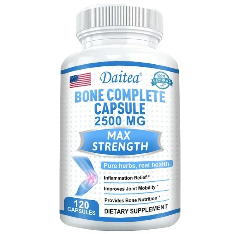 Collagen Bone Capsules Calcium Magnesium & Vitamins Supports Bone Density Calcium Absorption Cartilage & Joint Health