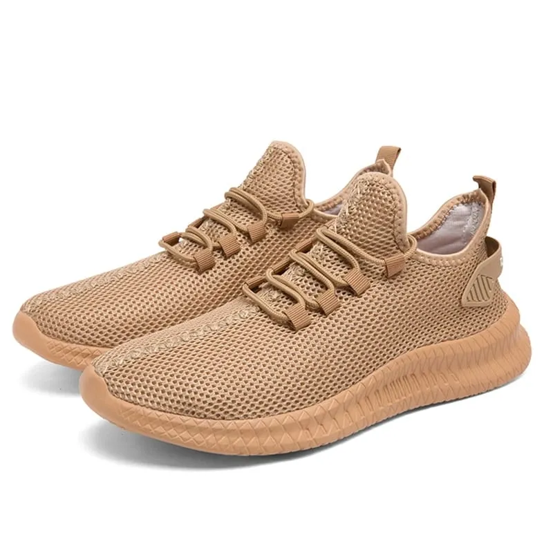 Sapatos clássicos para homens sapatos esportivos casuais moda respirável tênis de corrida ao ar livre malha leve calçado de caminhada