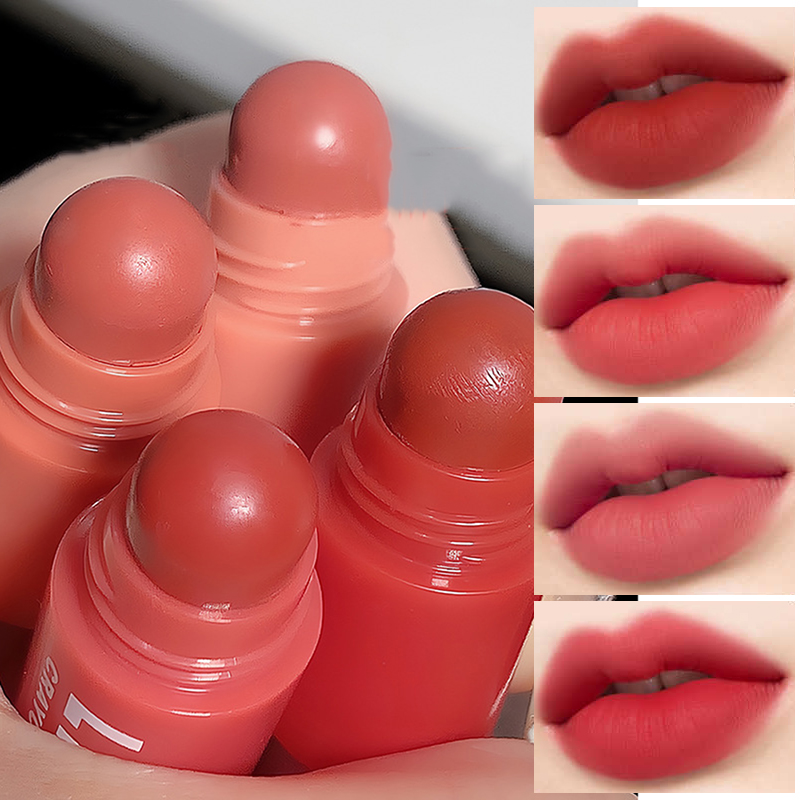 4 em 1 batom fosco lápis kit combinação veludo sexy vermelho lábio matiz antiaderente copo multicor batom caneta maquiagem lábios conjunto de cosméticos