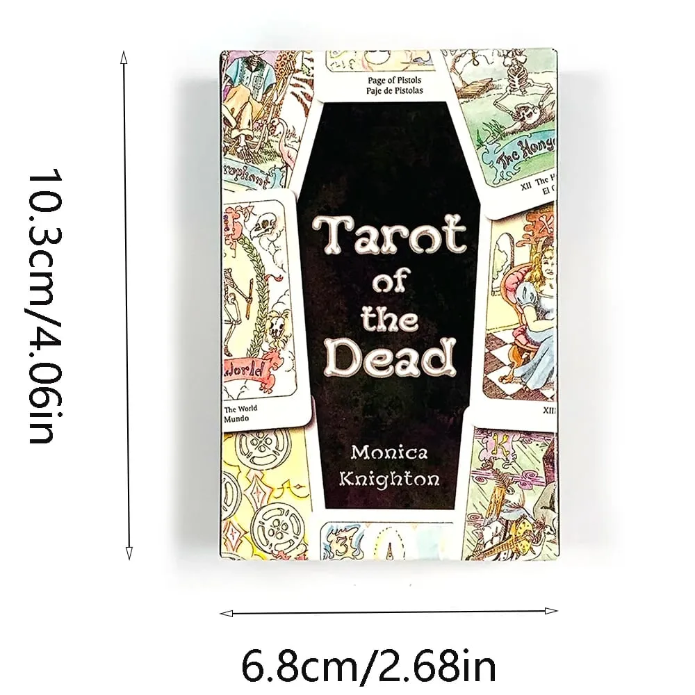 Tarot of the Dead Deck 78 Cards Day of the Dead Theme Fortune Telling Divination Board Game Spiritual Cards & Halloween Gifts