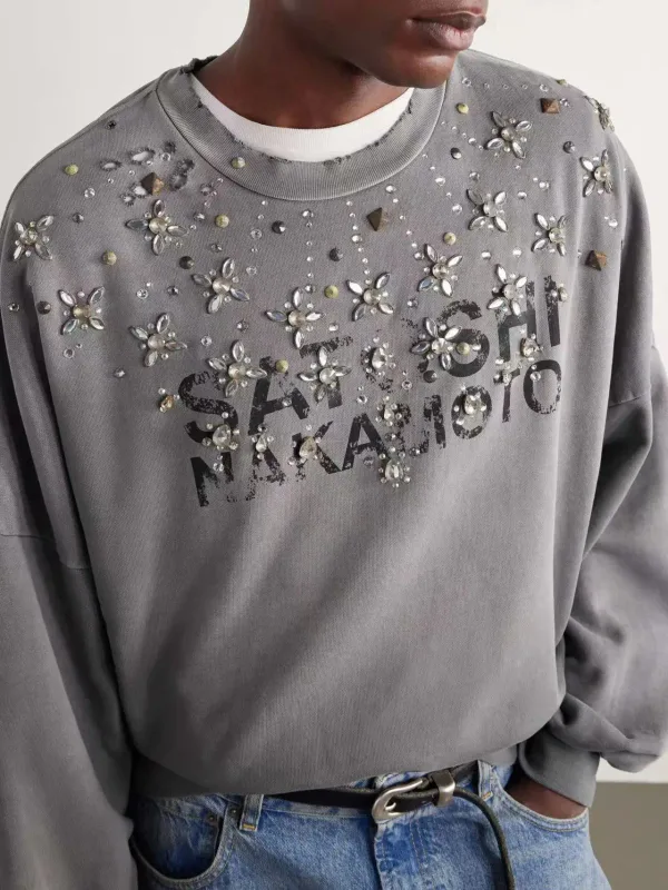 26SS CRYSTAL CASTLE CREWNECK Sweatshirts Men Women High Quality Hooded