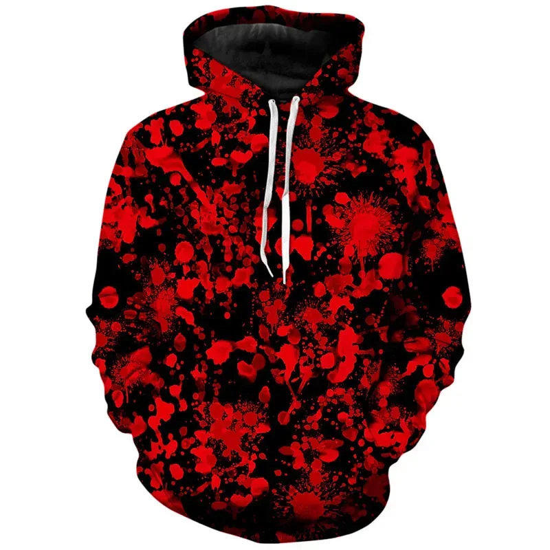 YOU 2026 Halloween Hoodies Men Women Full Print Terror Blood Graphic Sweatshirt Hoody Sudaderas Originales