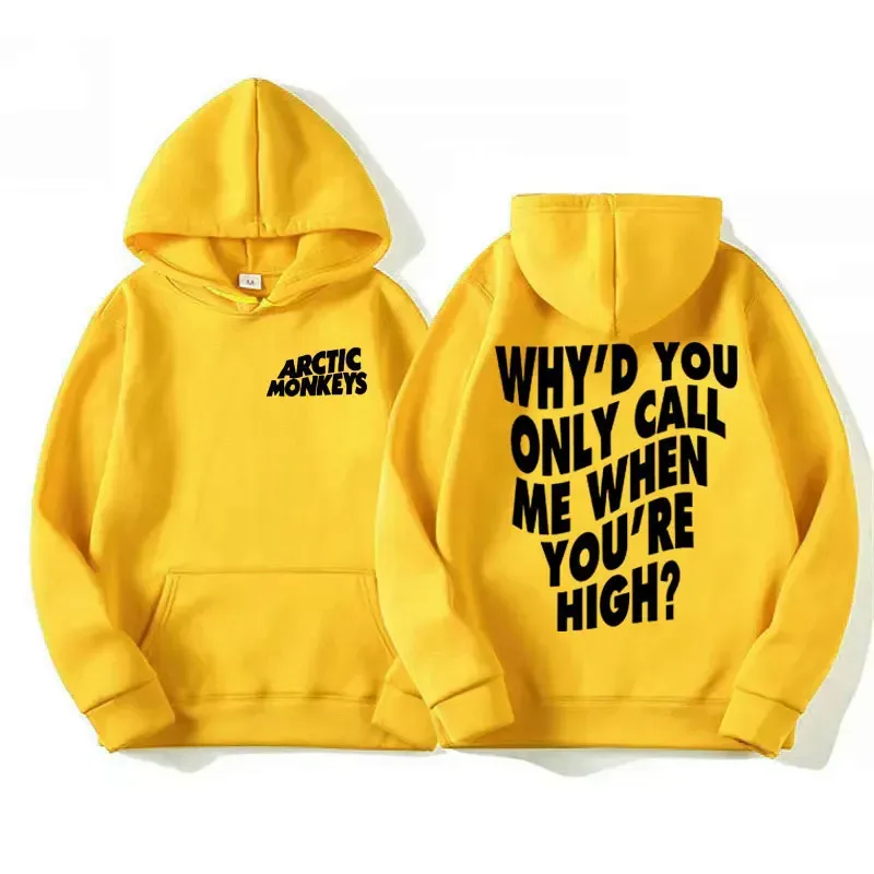 Arctic Monkeys Hip-hop Singer New Hoodies Singer Graphic Printing Sweatshirts for Fans Long Sleeve Men Women Clothing Hoodies