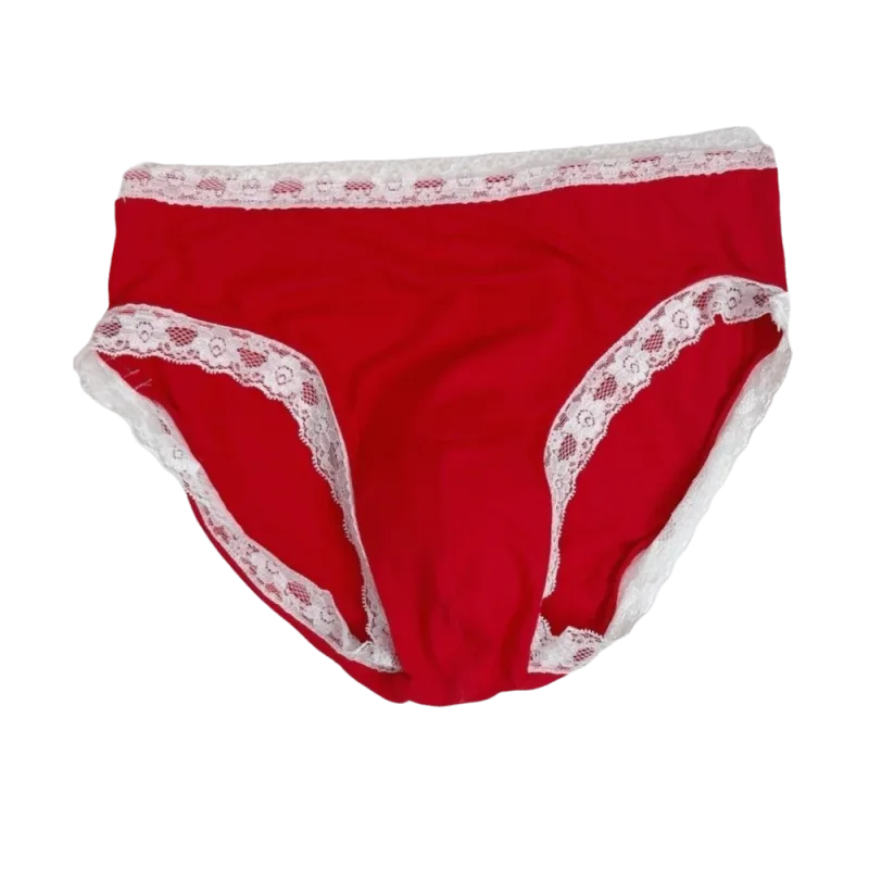 Breathable Ice Silk Men's Underwear Lingerie Low Waist Men's Lace Trim Briefs Panties U-Convex Pouch Brief Youth