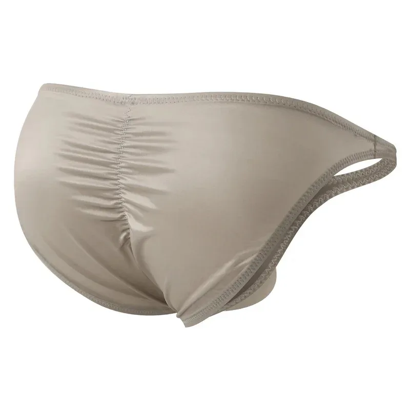 Slip da palestra a vita bassa da uomo in raso liscio Intimo sportivo da allenamento Bodybuilding Ultra sottile Allenamento fitness ad asciugatura rapida Sollevamento dei glutei