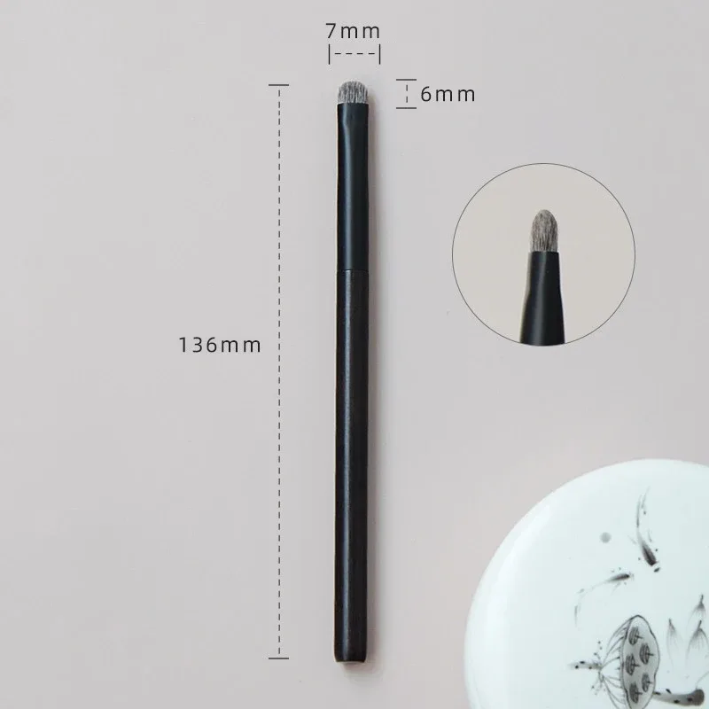 Lynx Hair Saibikoho Goat Hair Blue Squirrel Hair Powder Blush Highlighter Eye Shadow Brush Ebony Wood Handle Makeup Brushes