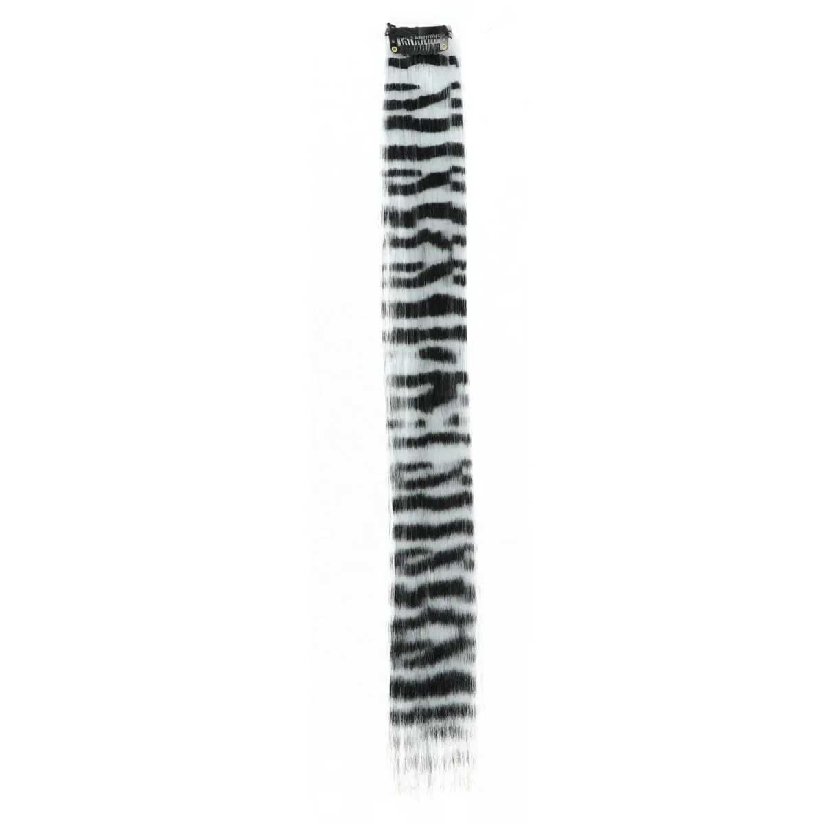 Synthetic Hair Extension 18 Inch Colorful Clip-In Hair Extensions Leopard Print Hairpiece For Women Girls Party Daily Use