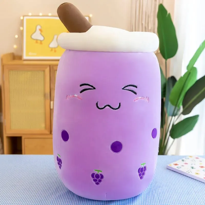 24CM Soft Boba Americano Coffee Milk Tea Doll Real-life Bubble Tea Toy Stuffed Hug Pillow Balls Bubo Tea Cup Cushion For Kids