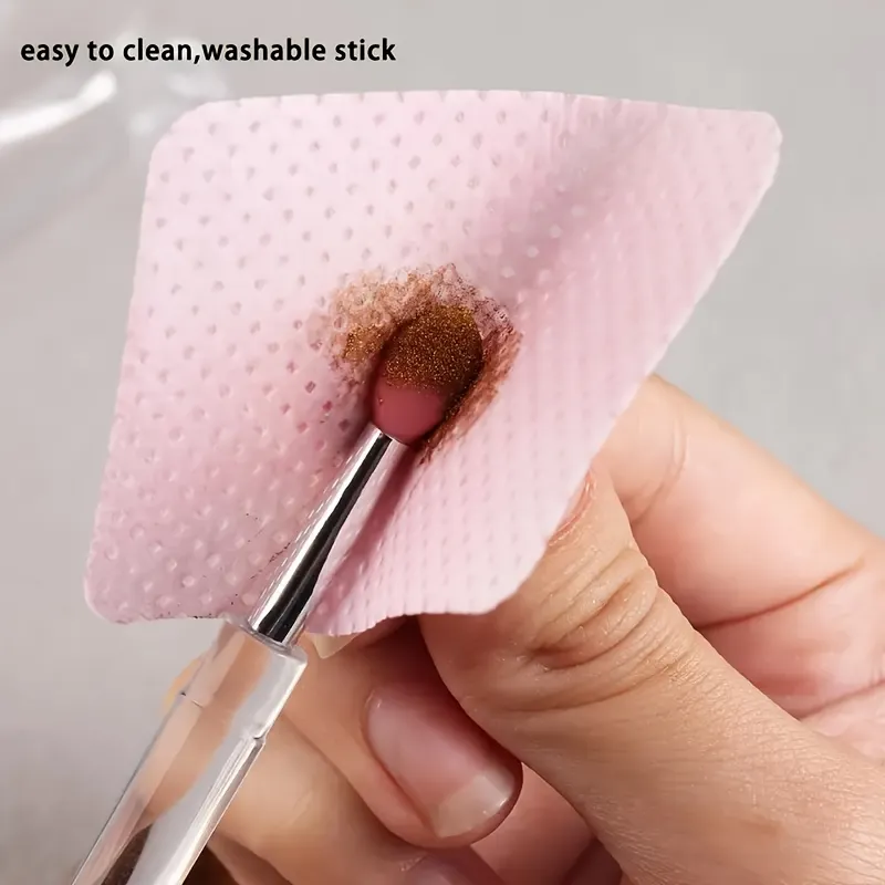 5 reusable silicone nail brushes with mirror effect - double head makeup&nail polish applicator — image 4