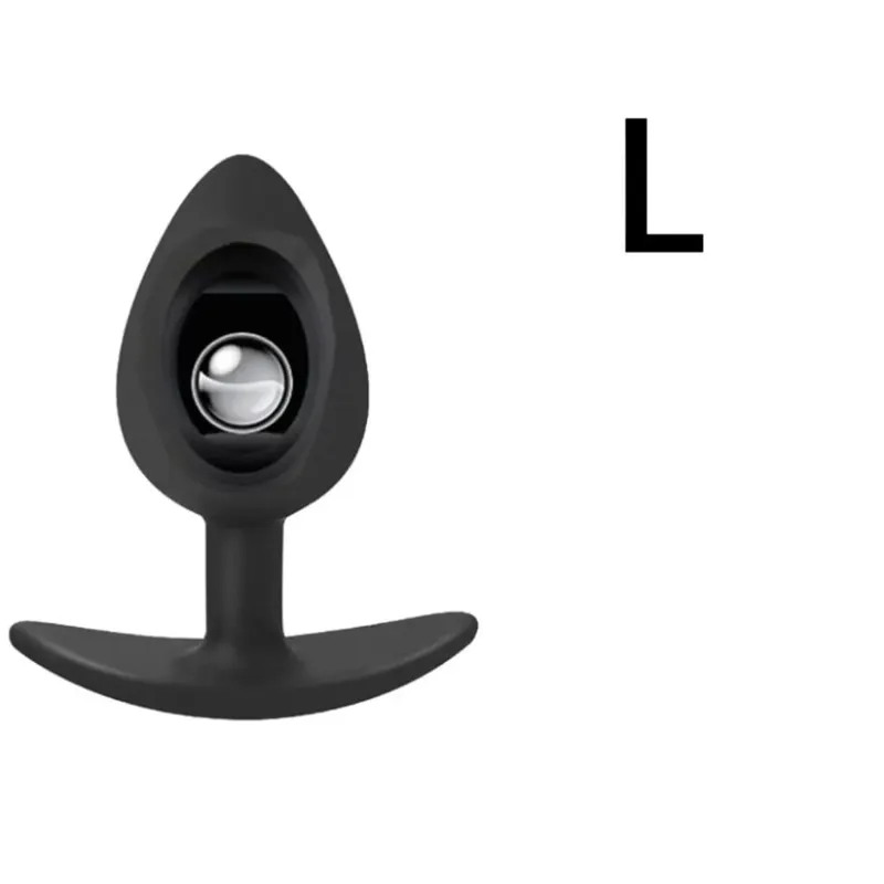 1pc Silicone Anal Plug Built-in Balls Beginner to Senior Size Buttocks G-Spot Massage Adult Sex Toys