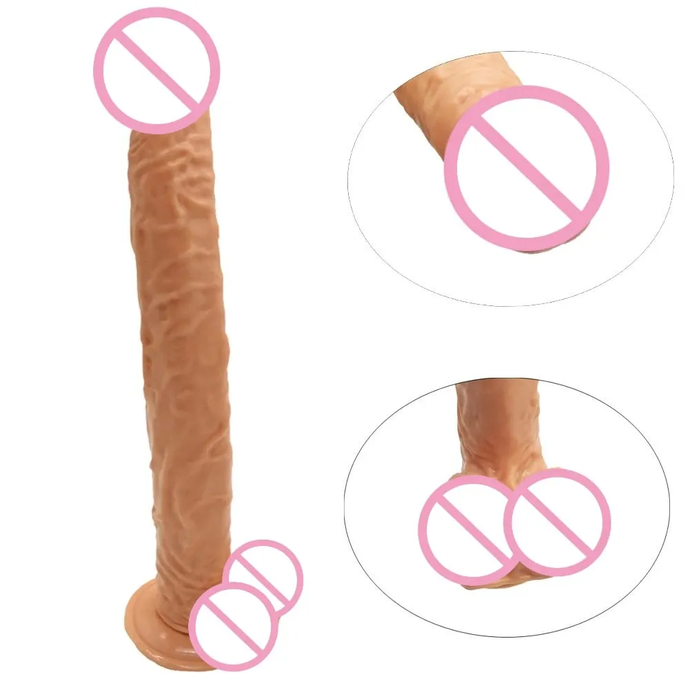 40cm Realistic Long Dildo Big Penis Huge Dildos Vaginal Masturbation G Spot Stimulation Anal Butt Plug For Women Sex Toys 18+
