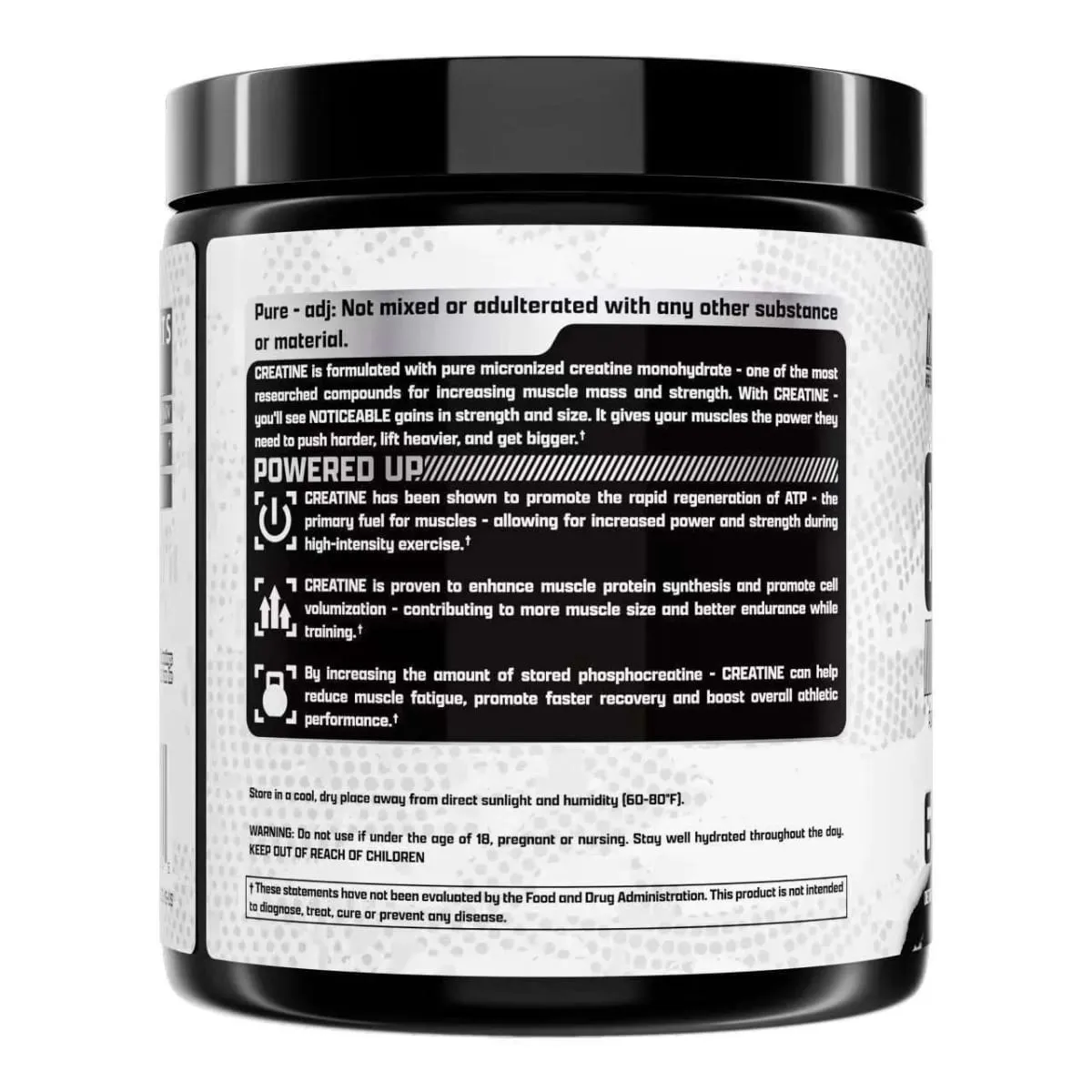 Creatine Monohydrate Powder 60 Servings Unflavored 5g Micronized Creatine Powder Gluten Free