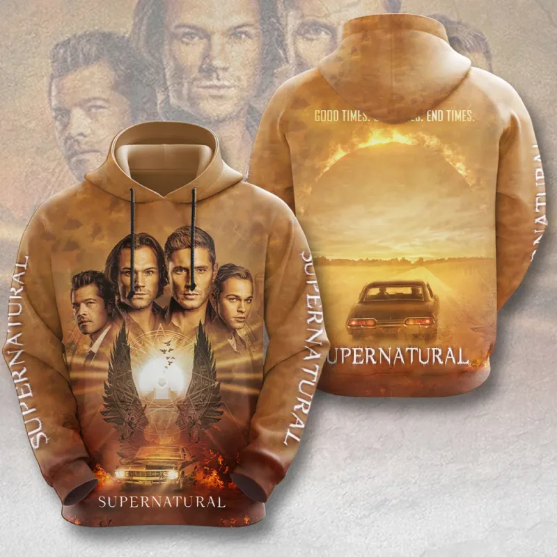 Supernatural TV Series 3D Print Hoodies Men's Women Casual Streetwear Hooded Sweatshirts Pullover Harajuku Y2k Coat Man Clothing — image 3