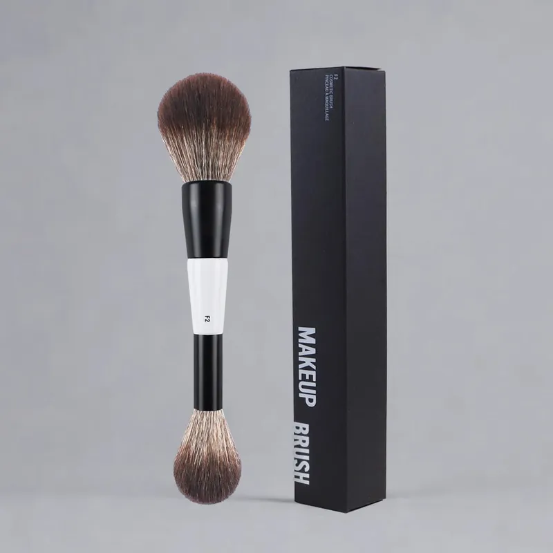 F1 Dual-Ended Contour Blush F2 Powder Brush F3 Highlight Soft Synthetic Hair Makeup Brushes Blusher Highlighter Cosmetic Brushes