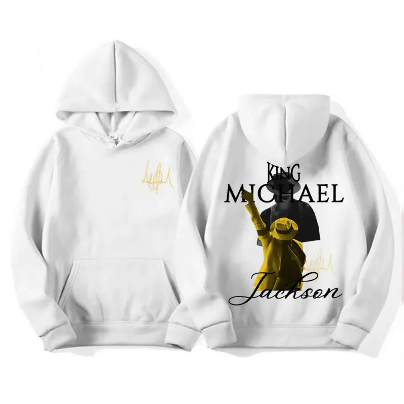 King of Pop Michael Jackson Tour Sweatshirts Men's Clothing Vintage High Street Hoodies Male Casual Long Sleeve Pullovers Hoodie