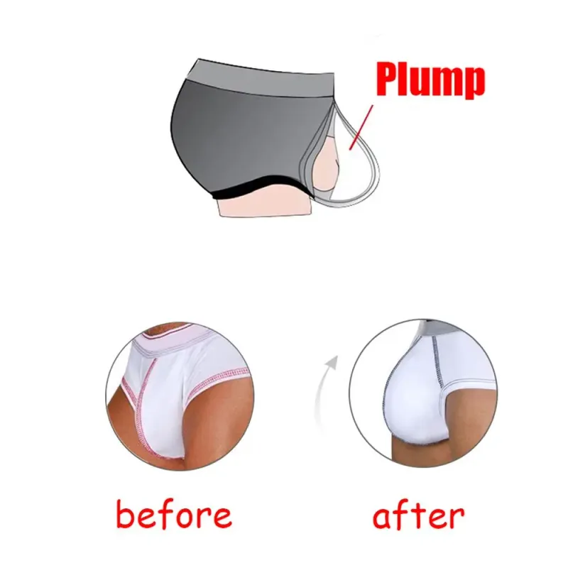 6 Colors Soft Briefs shorts Men Sponge Pouch Underwear Swimwear Enhancer Cup Bulge Pad