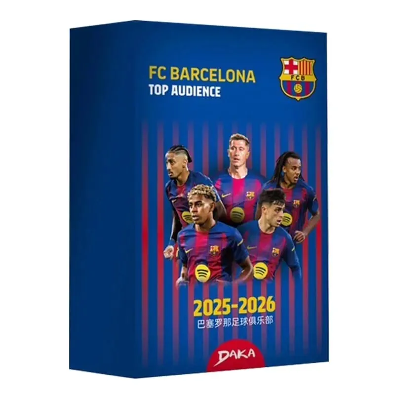 Genuine Daka 2025-26 Real Madrid Barcelona Top Audience Series 2 Collection Card Messi Mbappe Yamal Football Star Player Card