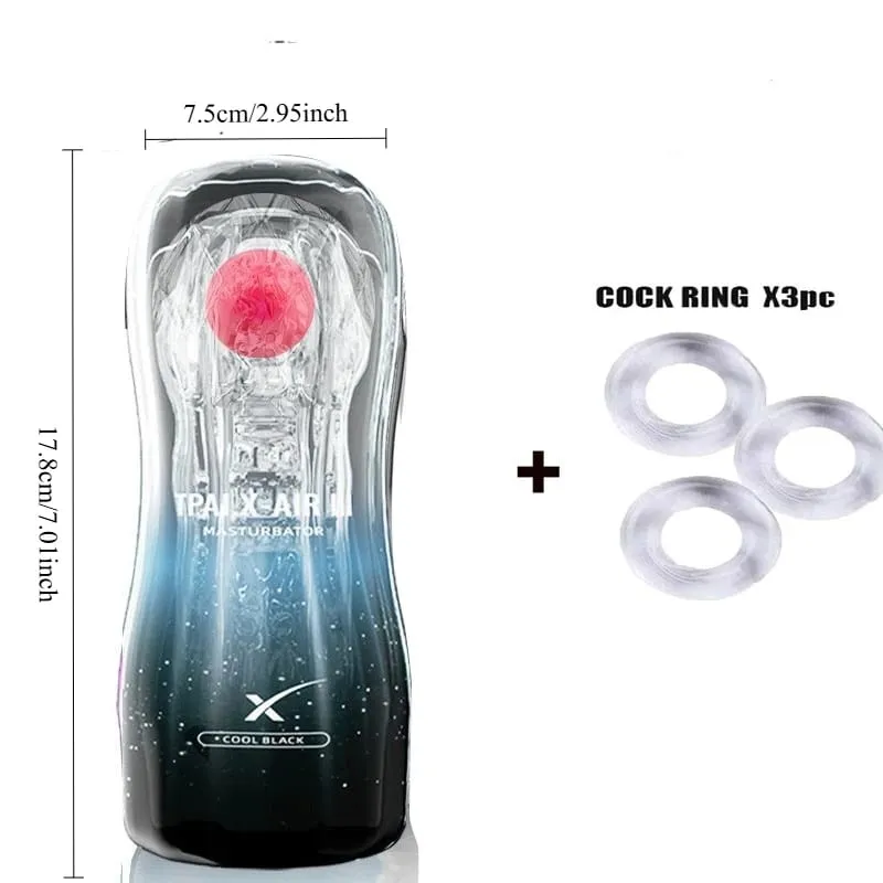 Male Aircraft Cup Masturbator Powerful Sucking Masturbation Cup Realistic Anal Vagina Pocket Pussy Adult Sex Toys for Men Toy 18