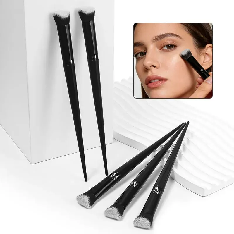 Women Soft Fiber Hair Concealer Makeup Brush Black Handle Powder Blusher Eye Shadow Foundation Make Up Brushes Beauty Tool